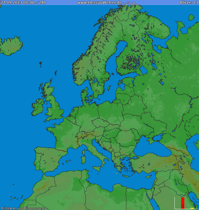 Blitzkarte Europa 27.09.2023