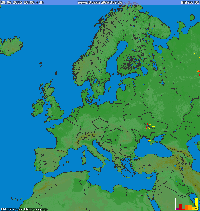 Blitzkarte Europa 28.06.2025 (Animation)