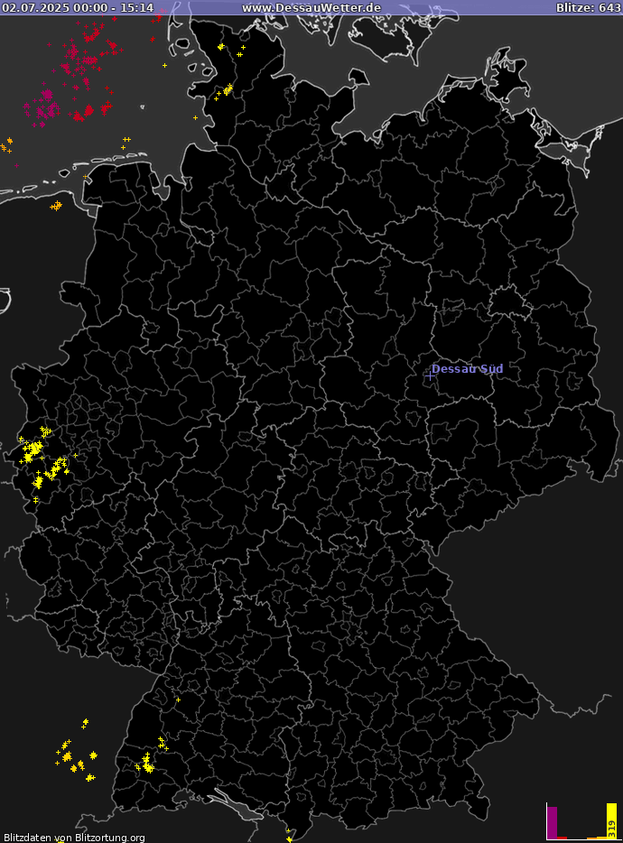 Blitzkarte Deutschland 02.07.2025