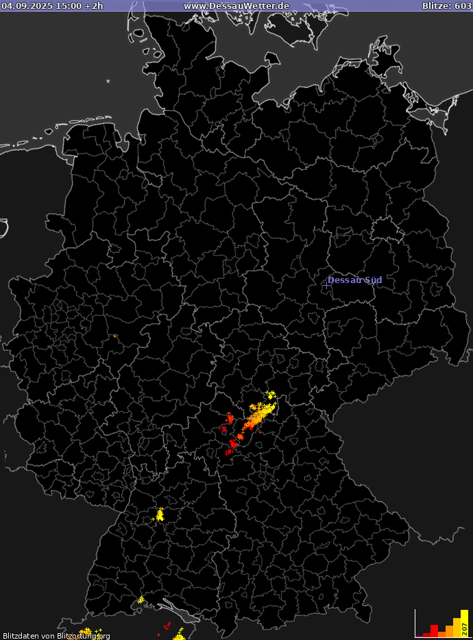 Blitzkarte Deutschland 04.09.2025 (Animation)