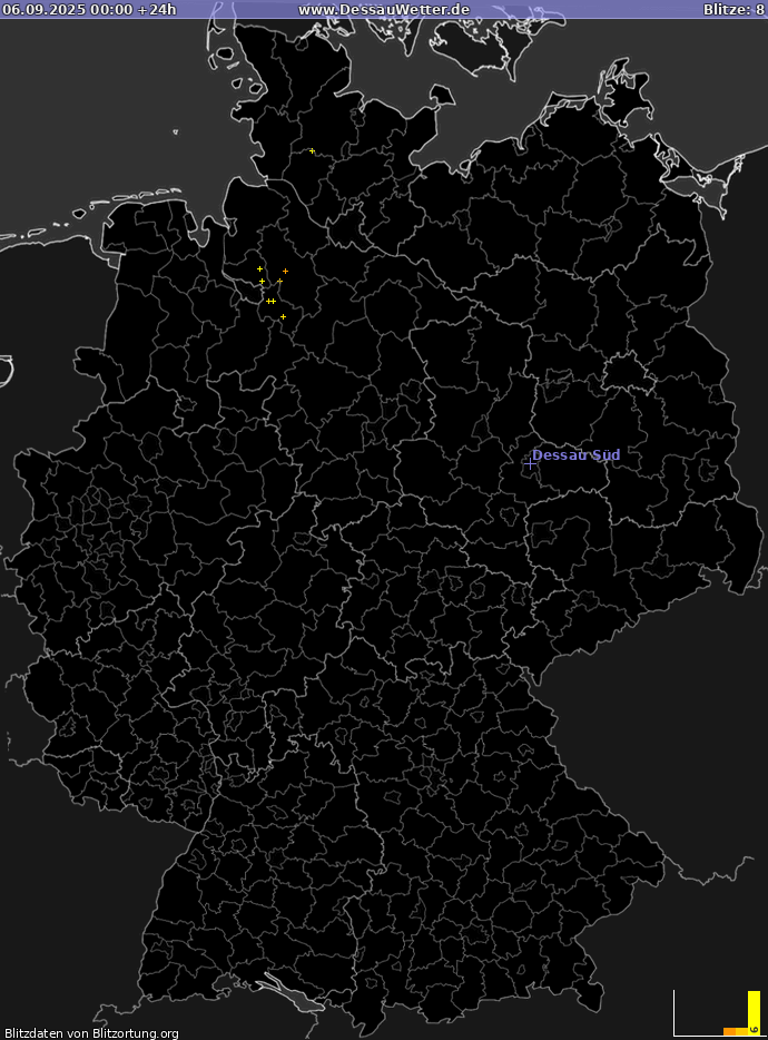 Blitzkarte Deutschland 06.09.2025