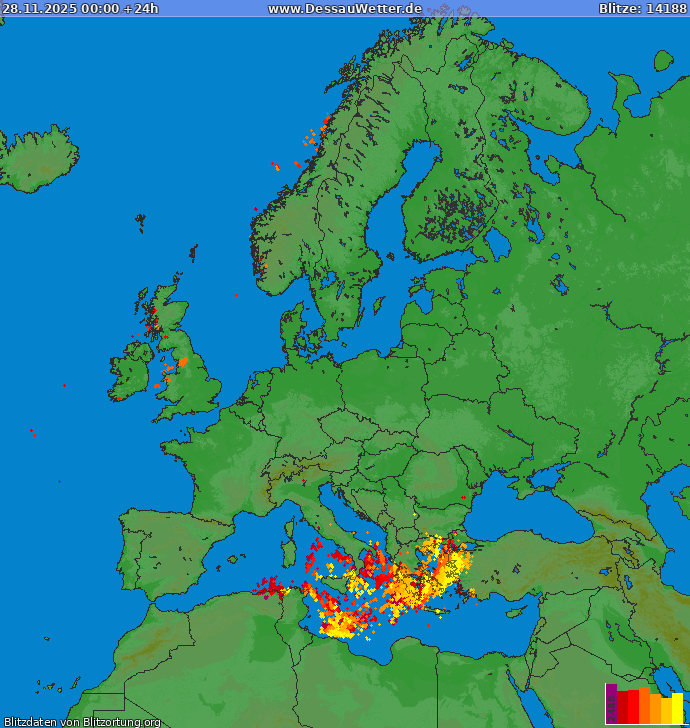 Salamakartta Eurooppa 2025-11-28