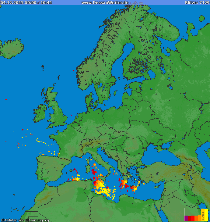 Blitzkarte Europa 04.12.2025