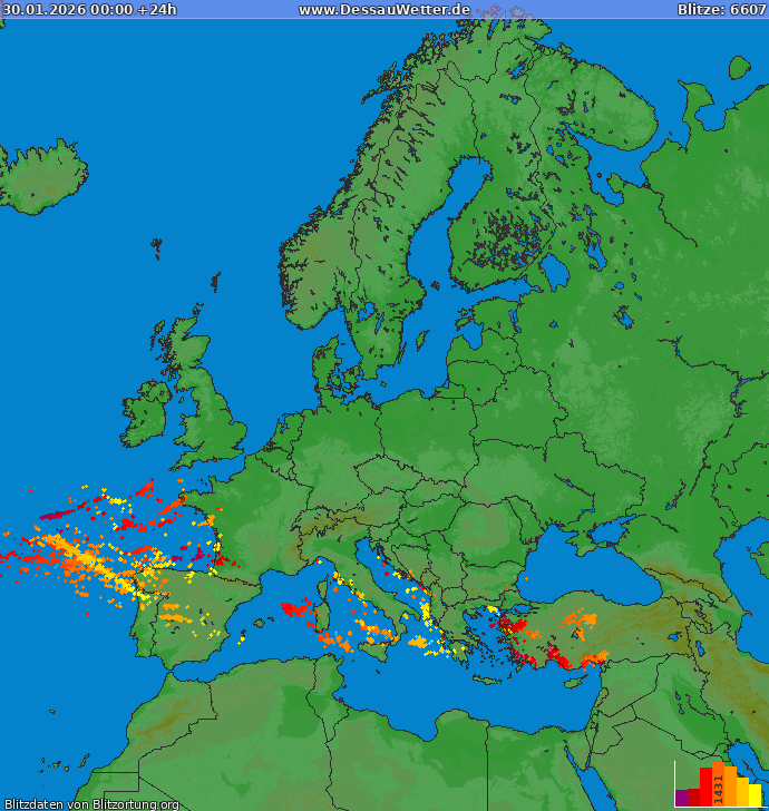 Salamakartta Eurooppa 2026-01-30