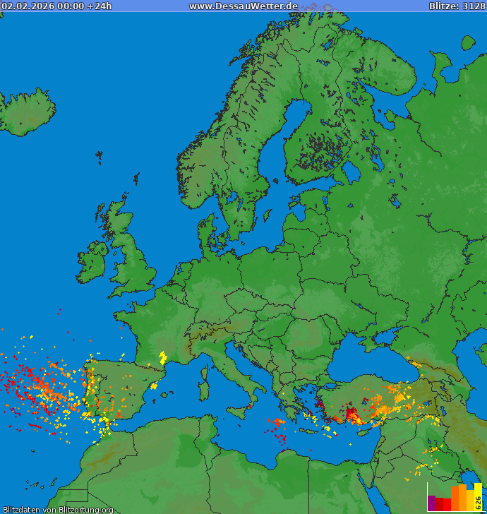 Blixtkarta Europa 2026-02-02