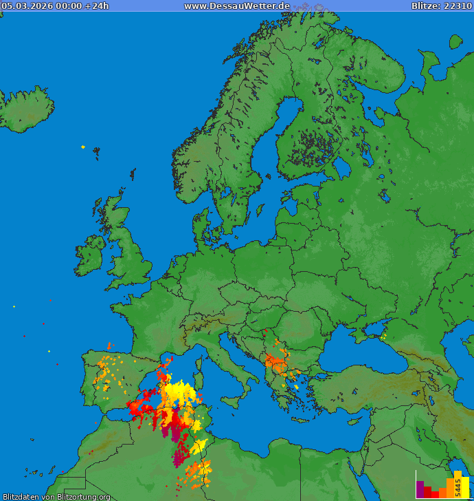 Salamakartta Eurooppa 2026-03-05