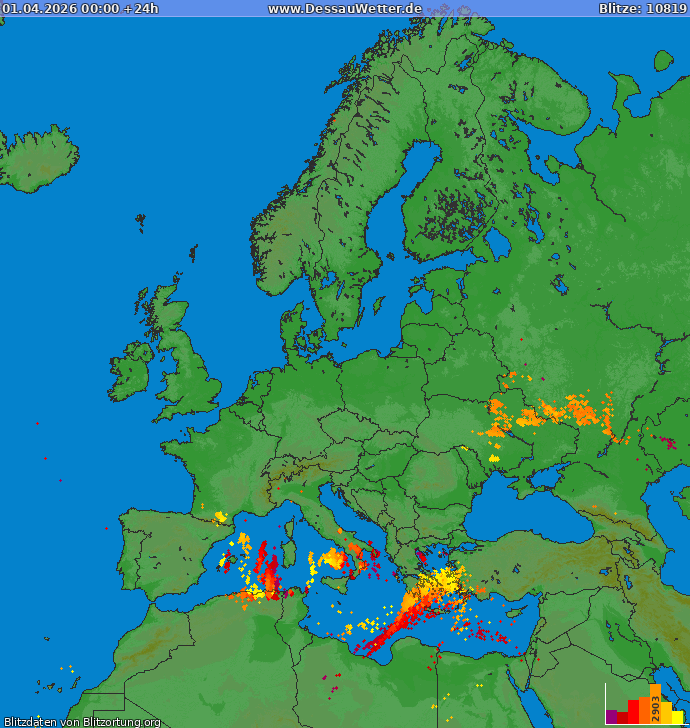 Mapa wy?adowa? Europa 2026-04-01