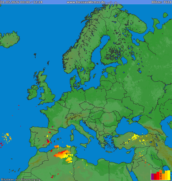 Blitzkarte Europa 01.05.2026