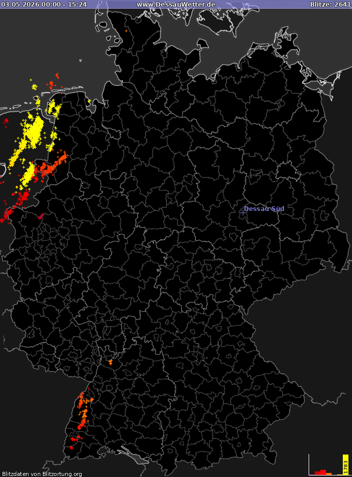 Blitzkarte Deutschland 03.05.2026