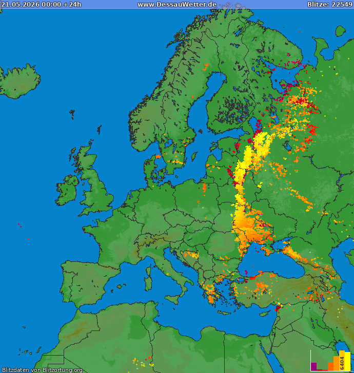 Zibens karte Europa 2026.05.21