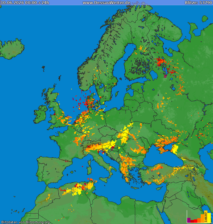 Blitzkarte Europa 10.06.2026