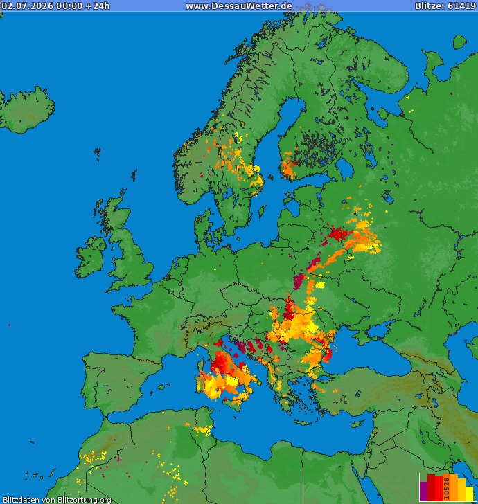 Blitzkarte Europa 02.07.2026
