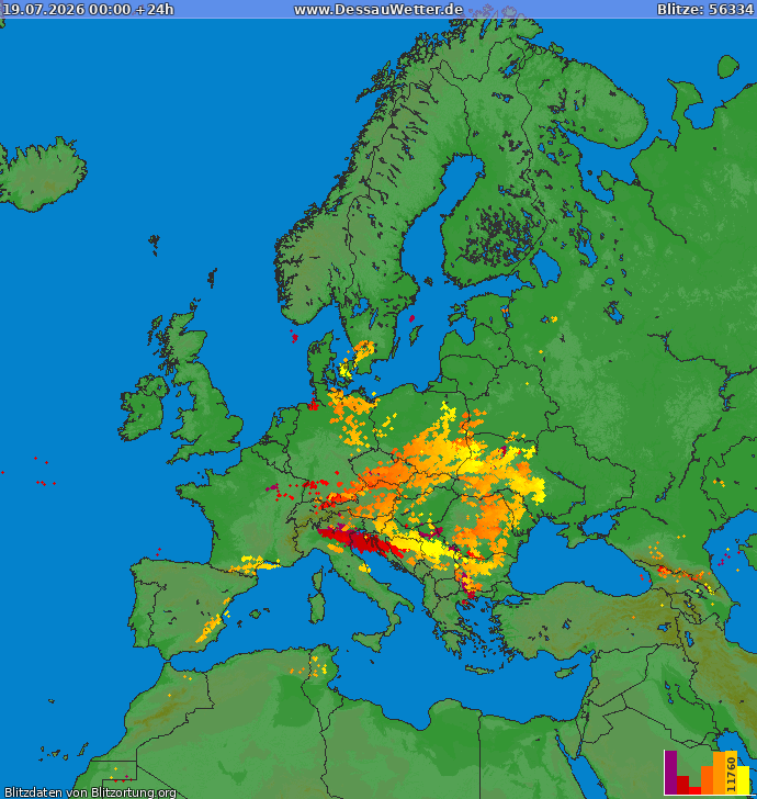 Blixtkarta Europa 2026-07-19
