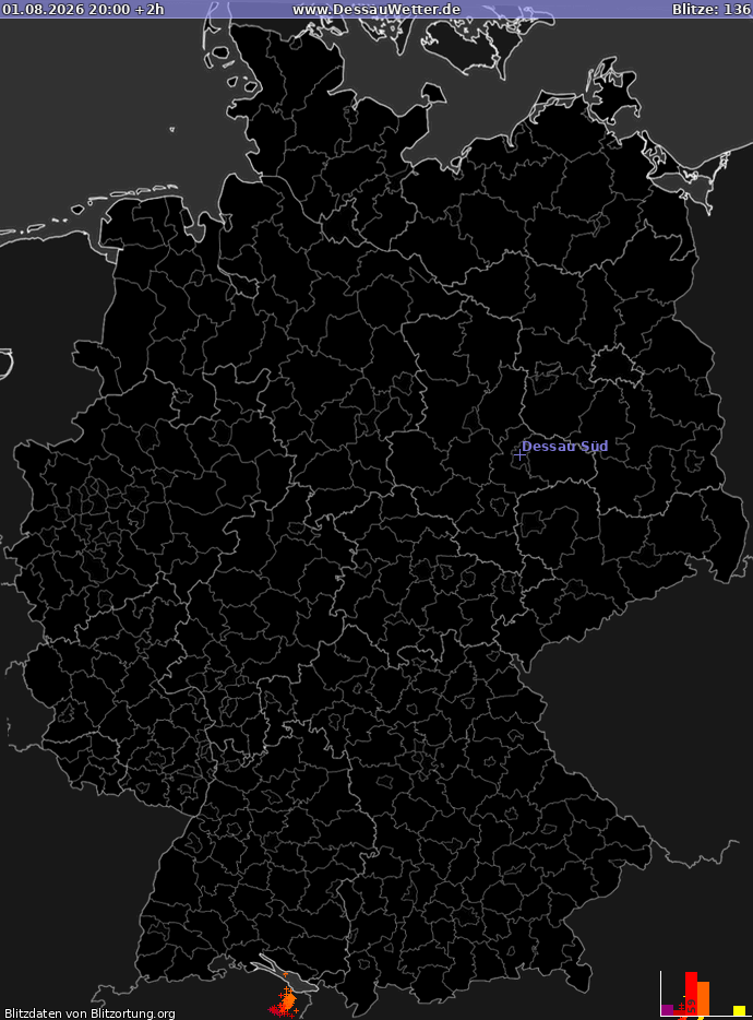 Blitzkarte Deutschland 01.08.2026 (Animation)